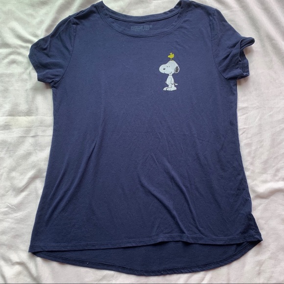 Peanuts Tops - Peanuts Snoopy Navy Blue T-shirt Size Large Peanuts Tops - Peanuts Snoopy Navy Blue T-shirt Size Large